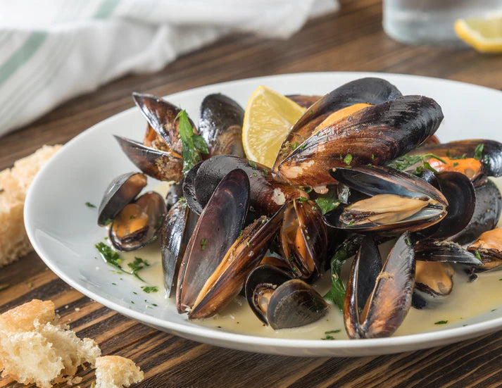 Fresh Frozen Mussels | High-Protein, Low-Fat Seafood • Delicious Taste